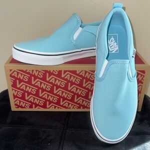 New Vans Kids Asher Slip-On Shoes